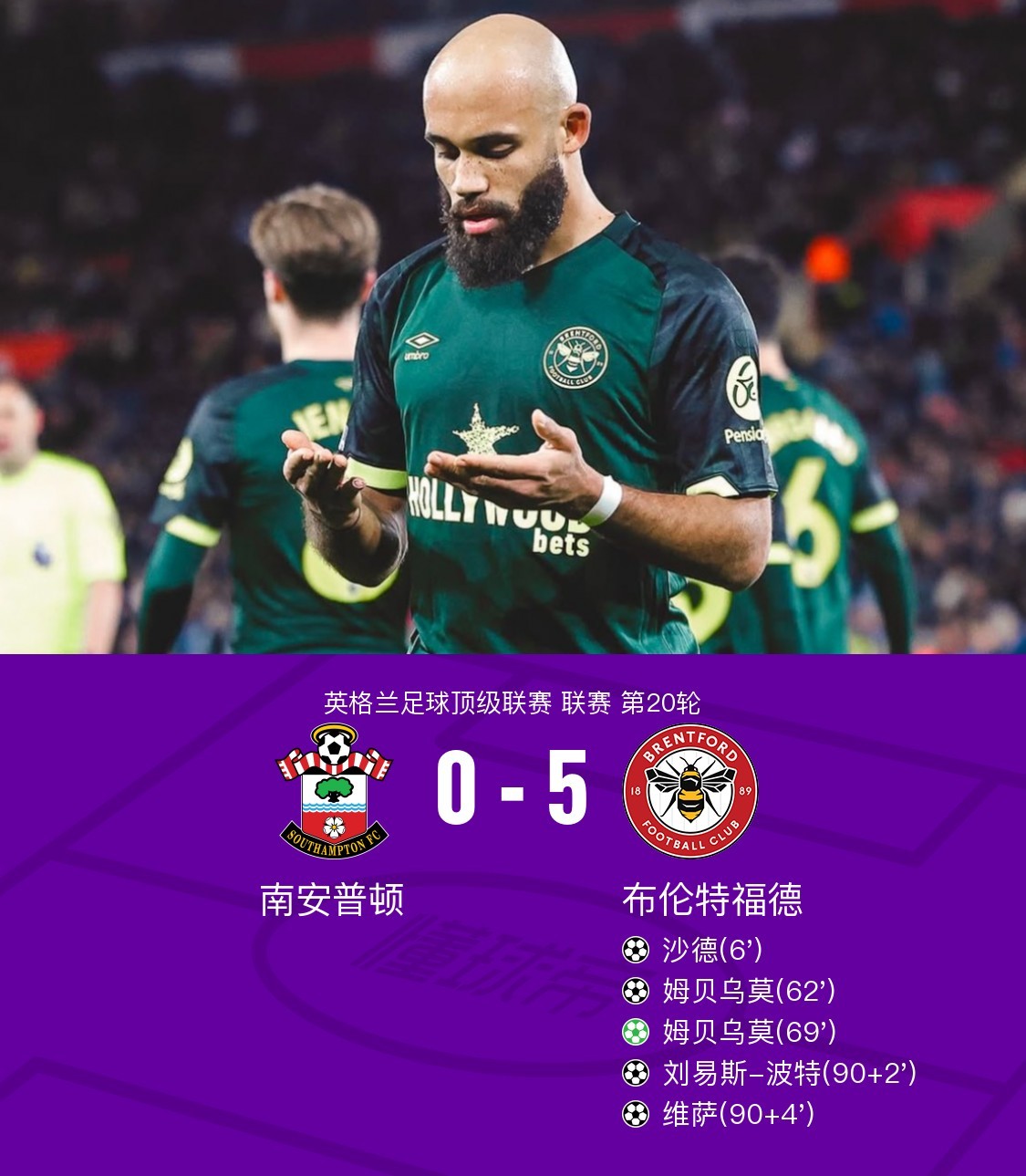 南安普顿客场一球小胜,终结对手连胜 南安普顿客场一球小胜,终结对手连胜