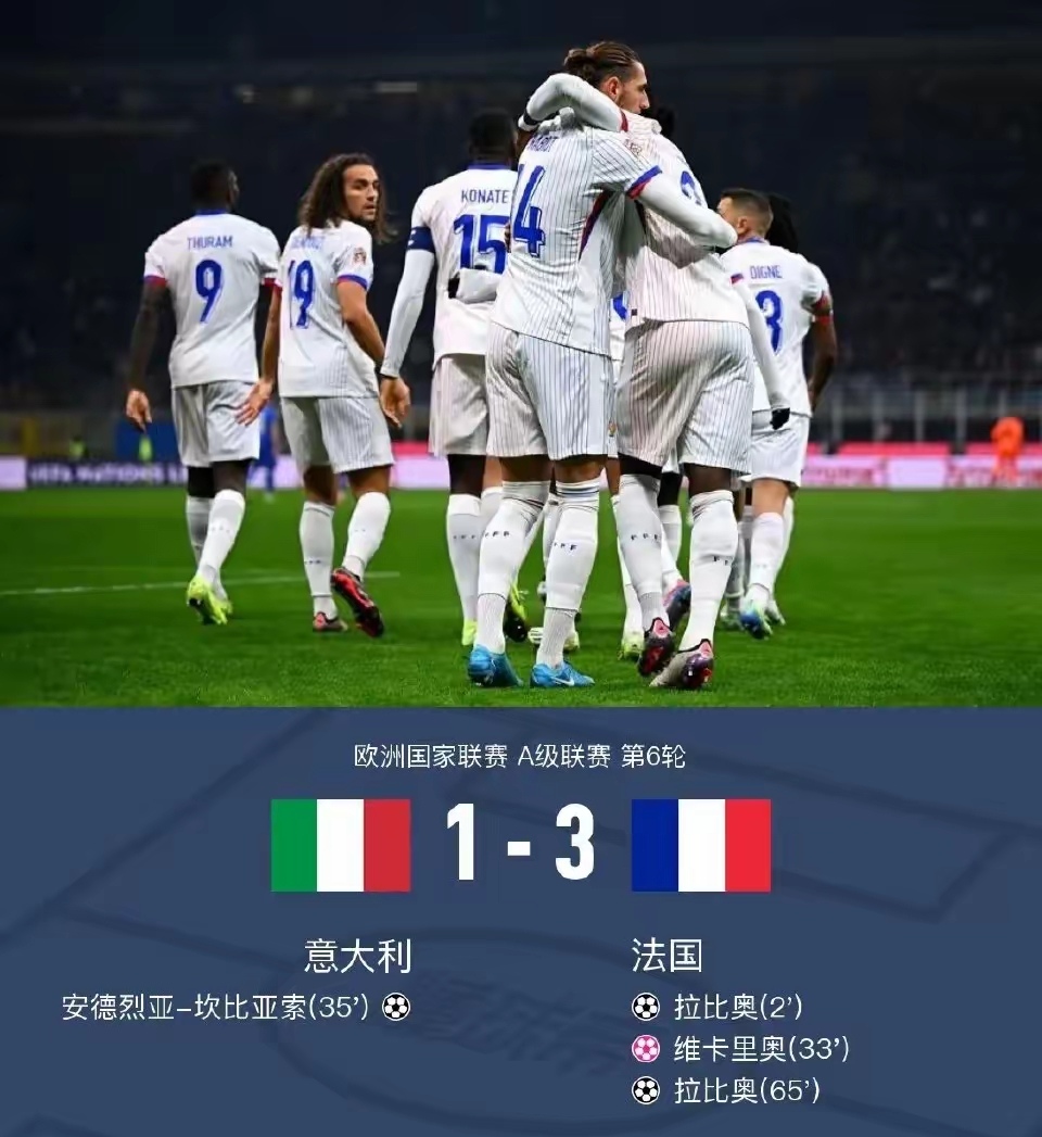 意大利连续两个赛季无缘欧国联决赛